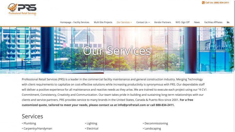 Professional Retail Services